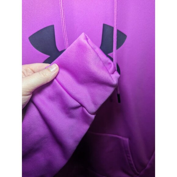 Under Armour Women's Size Medium Fleece BL Hdy Vivid Magenta Pullover Hoodie - Picture 6 of 14